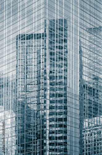 Close - up High rise modern building pattern and background