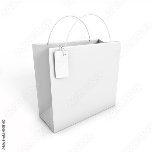 Wallpaper Mural shopping bag. sale label. 3d illustration Torontodigital.ca