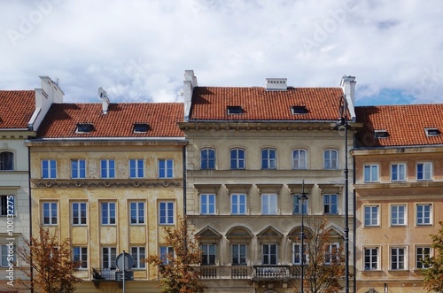 Buildings in the Old Town in Warsaw, Poland photo