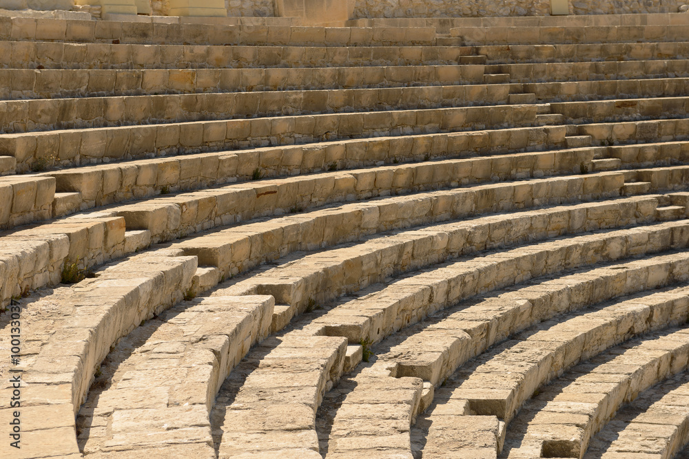 May 30, 2014: Photo of ruins of the ancient theater. Limassol. Cyprus May 30, 2014: Photo of ruins of the ancient theater. Limassol. Cyprus