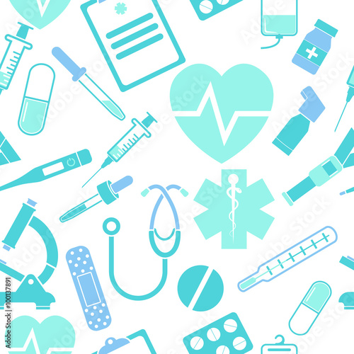 Medicine seamless pattern