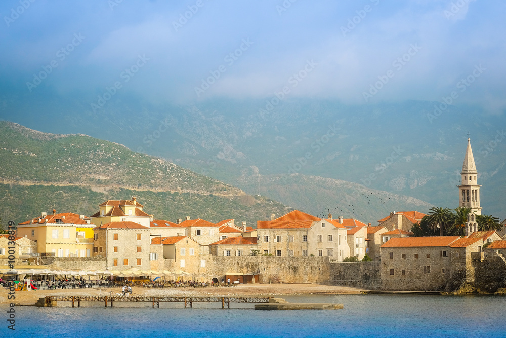 View of Old Town of Budva, Montenegro