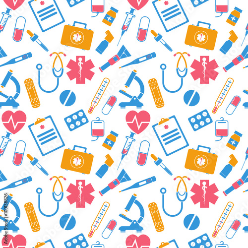Medicine seamless pattern