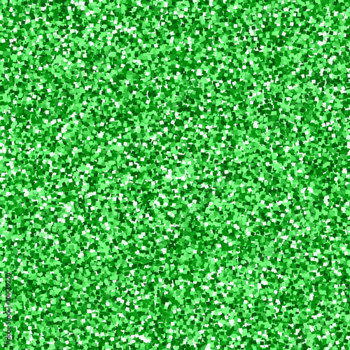 Vector green glitter seamless pattern. Shimmer sparkle background.
