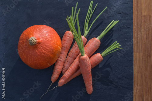 carottes et potiron photo