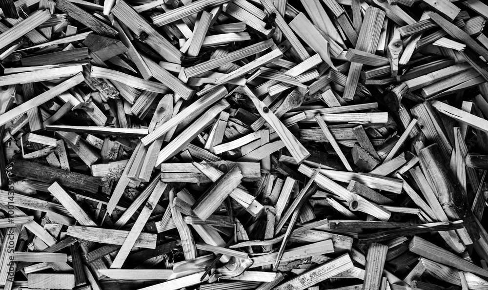 Sticks n more sticks - black and white panorama background textu Sticks n more sticks - black and white panorama background textu