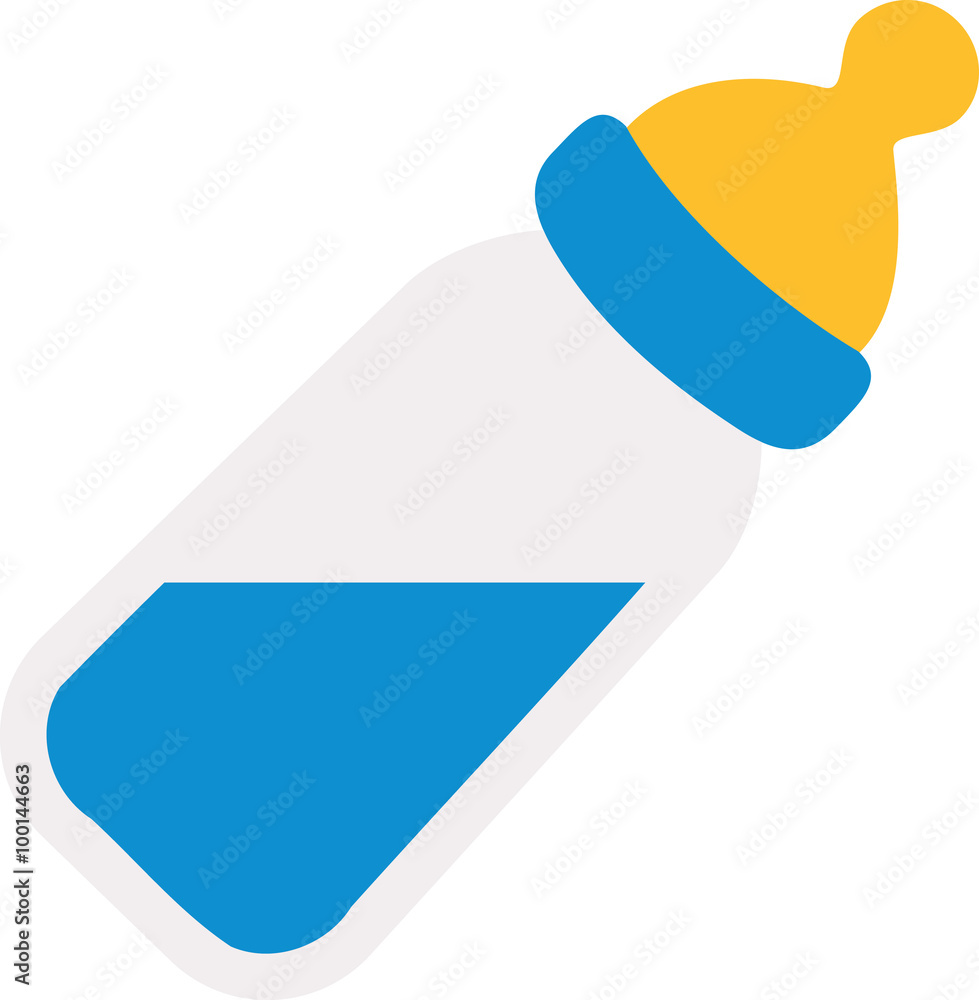 Baby bottle with milk Baby bottle with milk