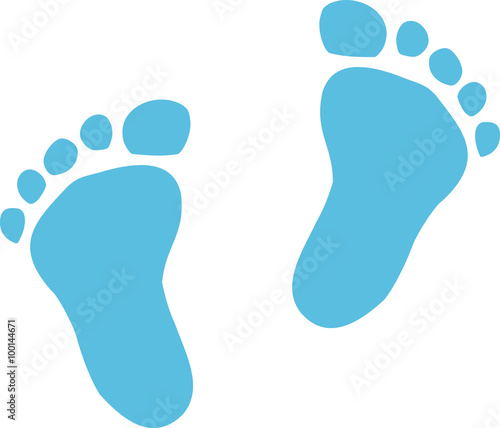 Baby footprint for baby boys