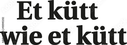 Rheinisches Grundgesetz Rhenish Constitution Ett kütt wie et kütt