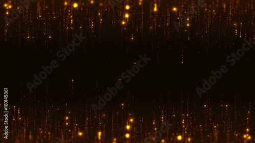 loopable shimmering 4k backround with particles flying from top and bottom of screen with glares
