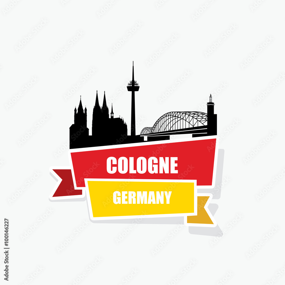 Fototapeta premium Cologne ribbon banner 