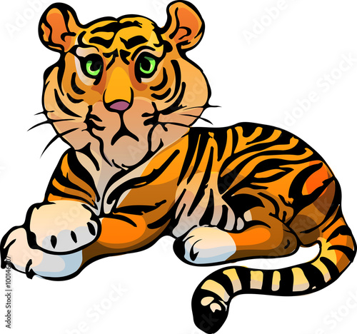 Tiger. Vector illustration