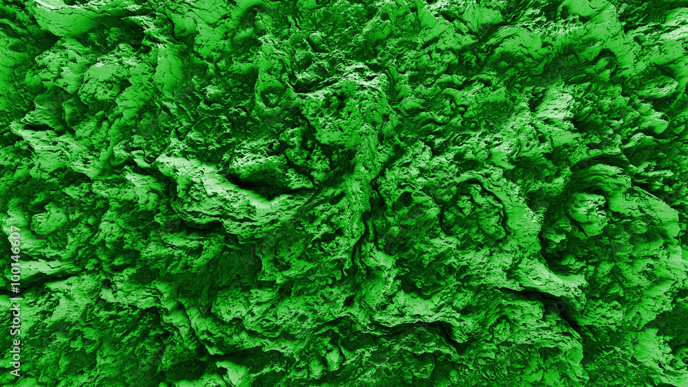 Obraz premium 3d render of abstract planet surface with high detailed relief made with displacement noise