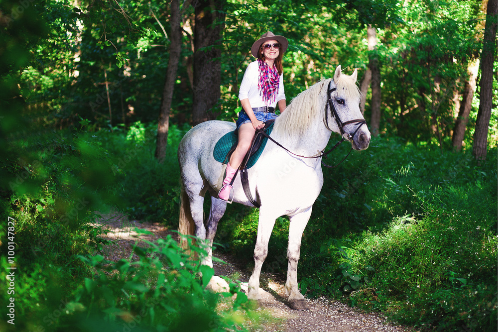 woman and horse