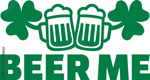 Irish drinking design - Beer me
