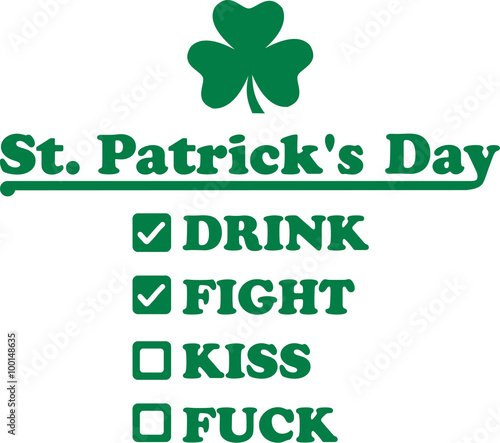 St. Patrick's Day Checklist for party
