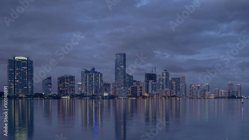Wallpaper Mural Miami, Florida, USA downtown skyline. Torontodigital.ca