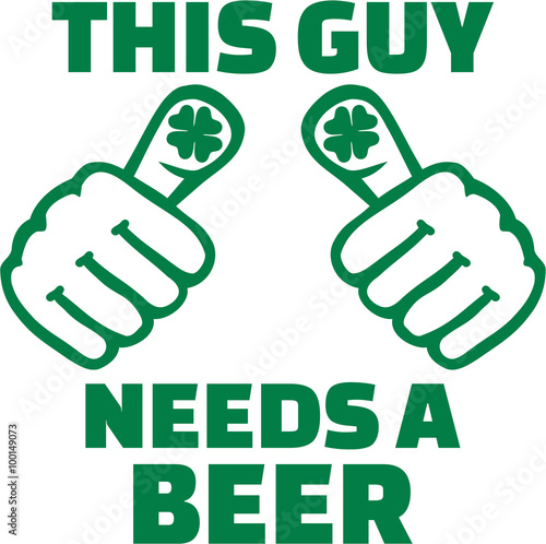 St. Patrick's Day Party - This guy needs a beer