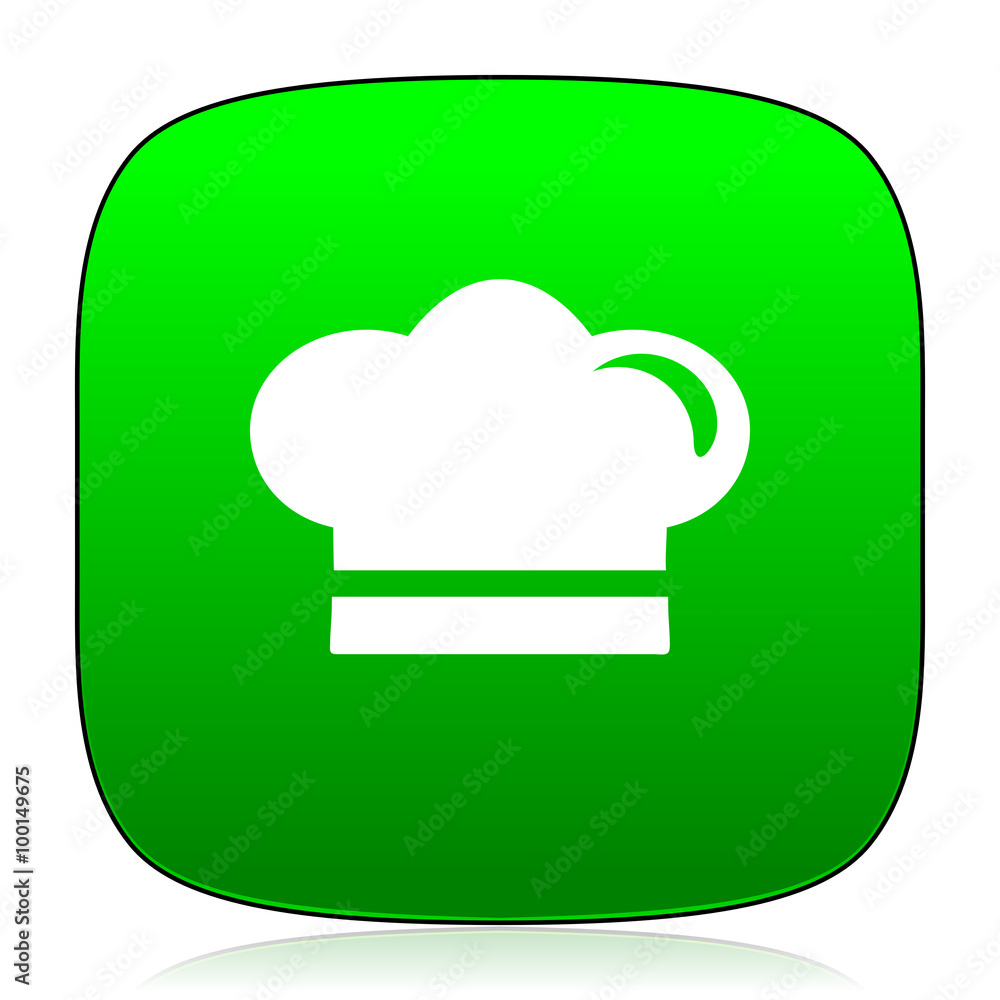 cook green icon for web and mobile app cook green icon for web and mobile app