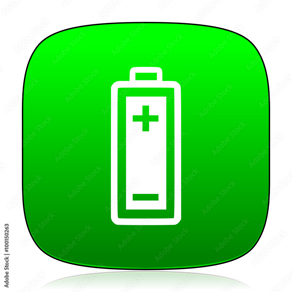 battery green icon for web and mobile app battery green icon for web and mobile app
