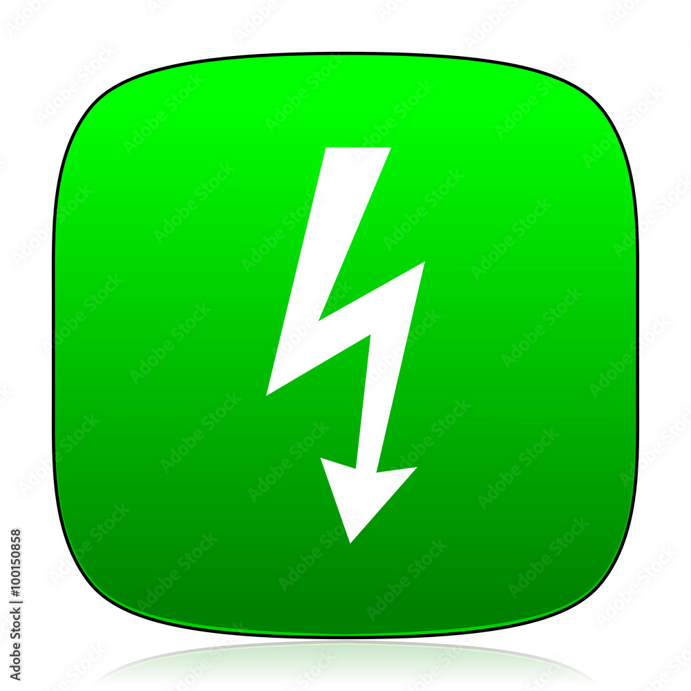 bolt green icon for web and mobile app bolt green icon for web and mobile app