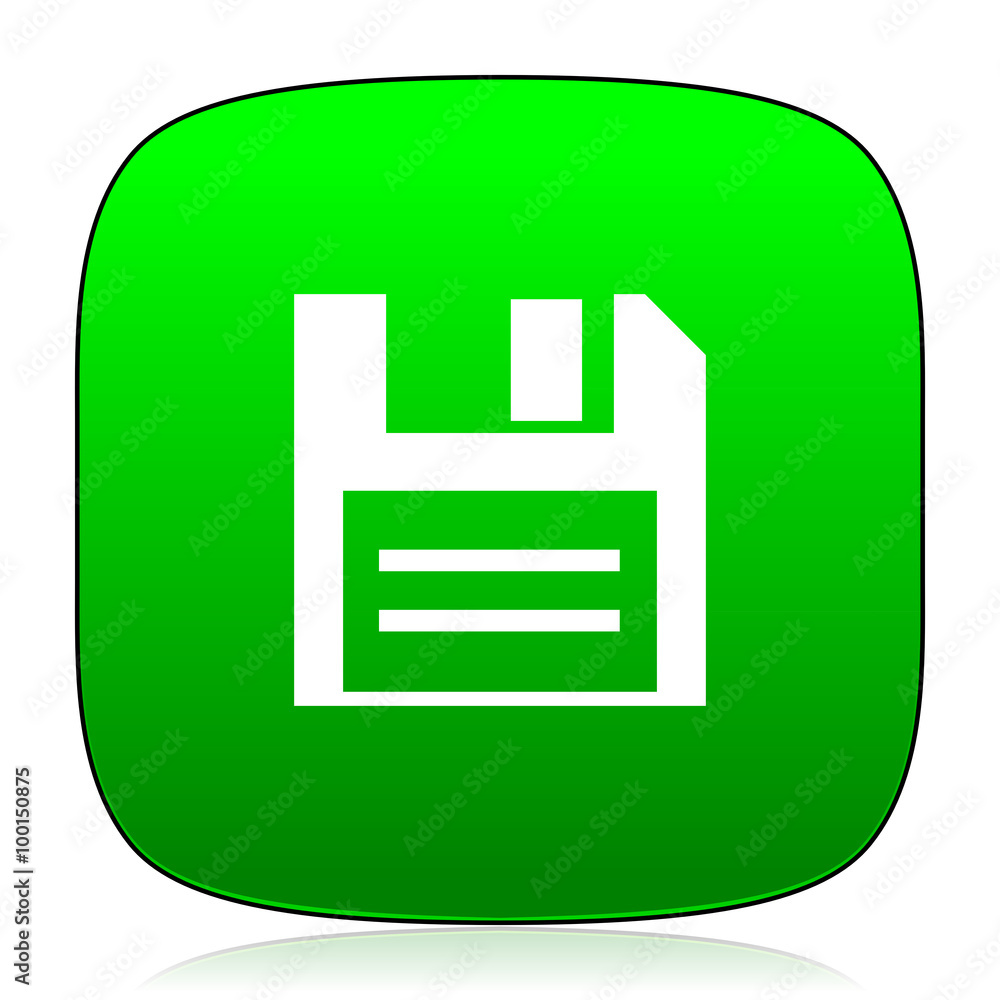 disk green icon for web and mobile app disk green icon for web and mobile app