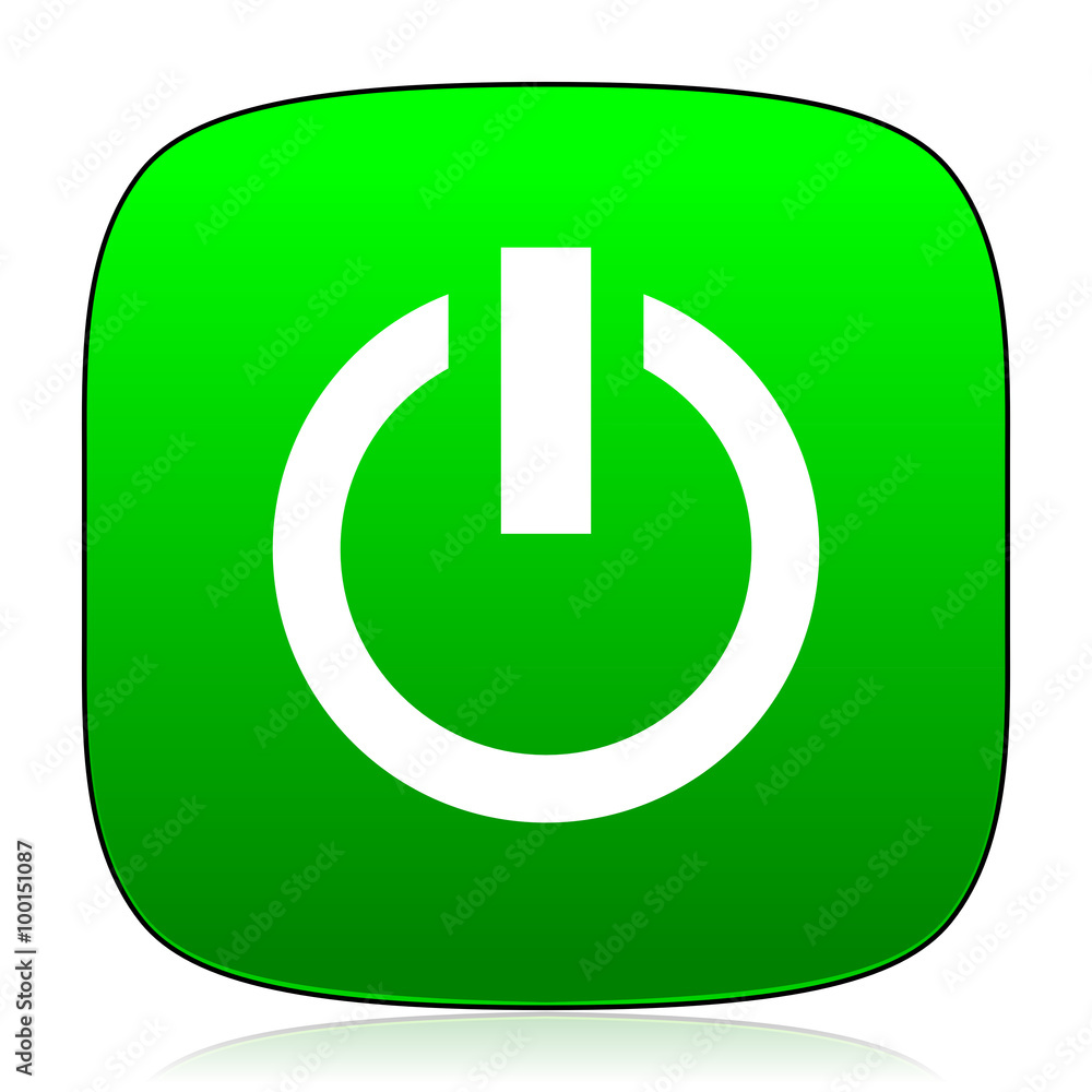 power green icon for web and mobile app power green icon for web and mobile app