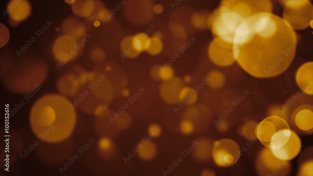 Obraz premium bokeh background with different iris forms particles, blurred with depth of field effect 