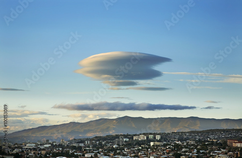 Clouds over Tbilisi. Georgia