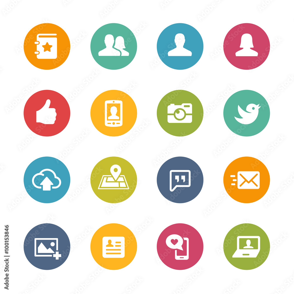 Social Icons -- Fresh Colors Series Social Icons -- Fresh Colors Series
