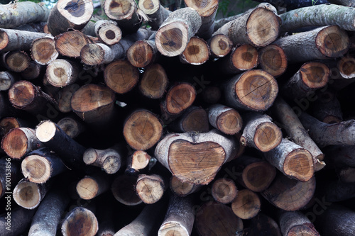 stack of log wood