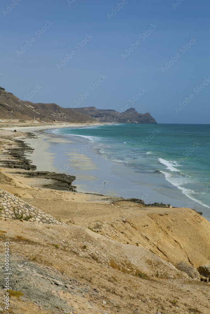 Beautiful  beach near Al Mughsayl, Oman.