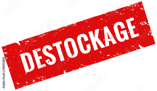 Destockage rond rouge timbre