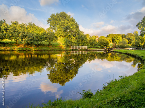 Leeds and Liverpool Canal in Evening Light, Chorley, Lancashire, UK © Sue Burton