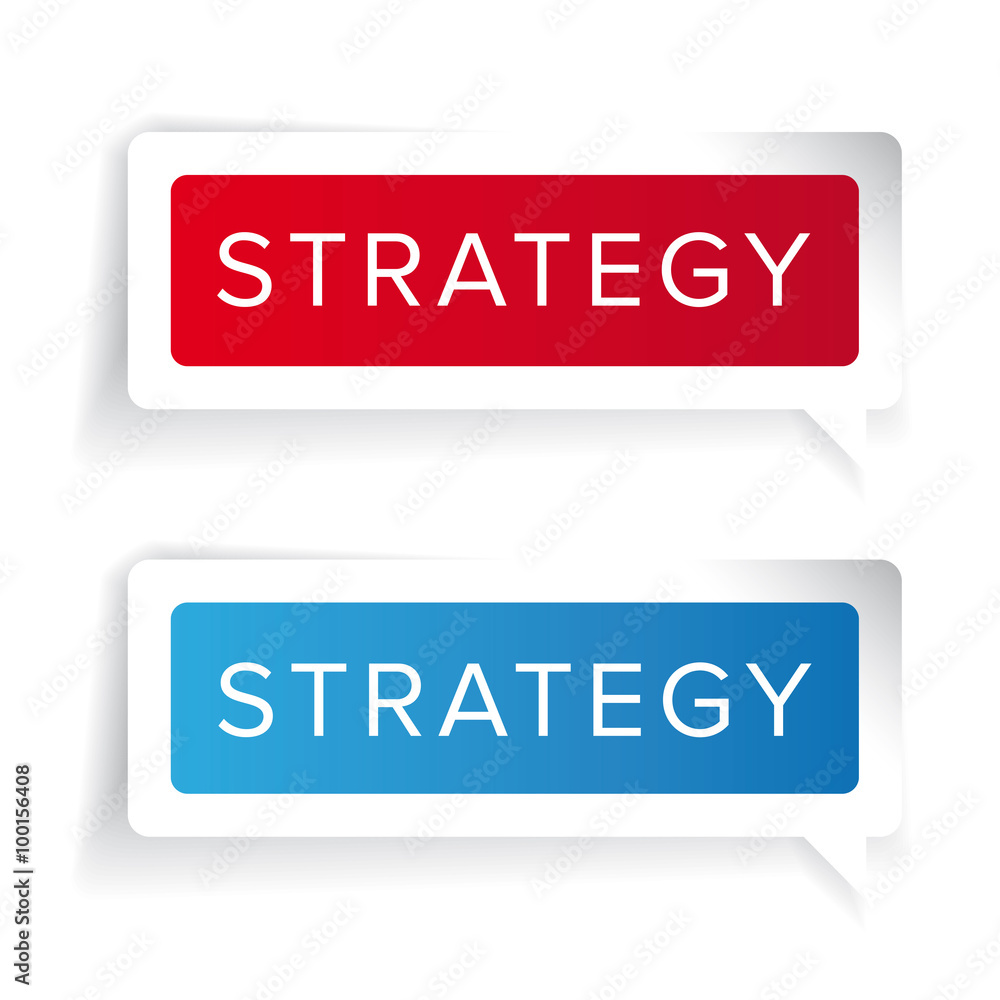 Strategy concept label vector Strategy concept label vector
