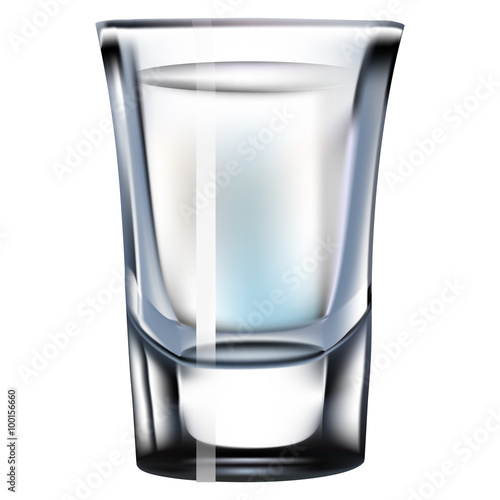 Shot Glass. Vector illustration
