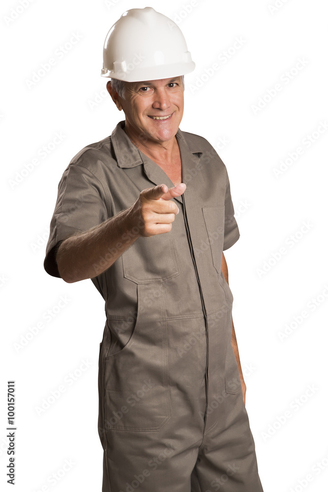 Full length portrait of young male construction worker. Full length portrait of young male construction worker.