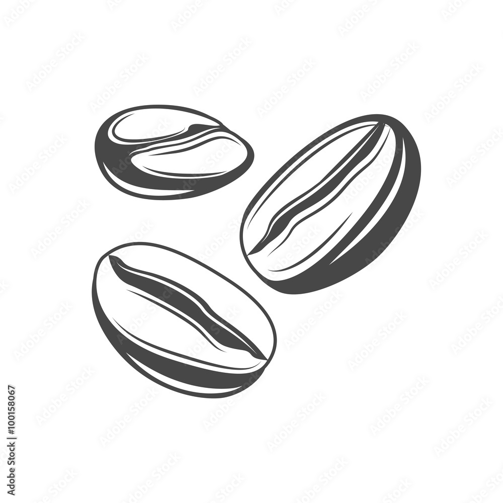 Coffee beans. Vector Illustration Coffee beans. Vector Illustration