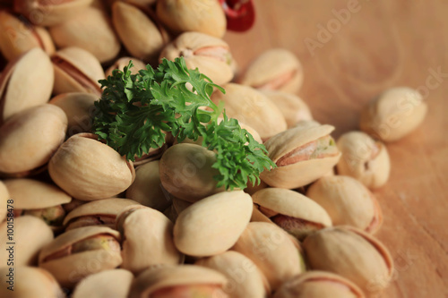 A lot pistachio nuts