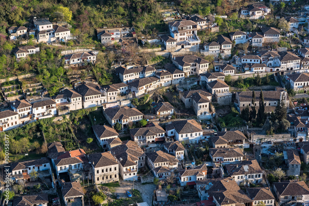Fototapeta premium Traditional architecture in the old town of Berat in Albania