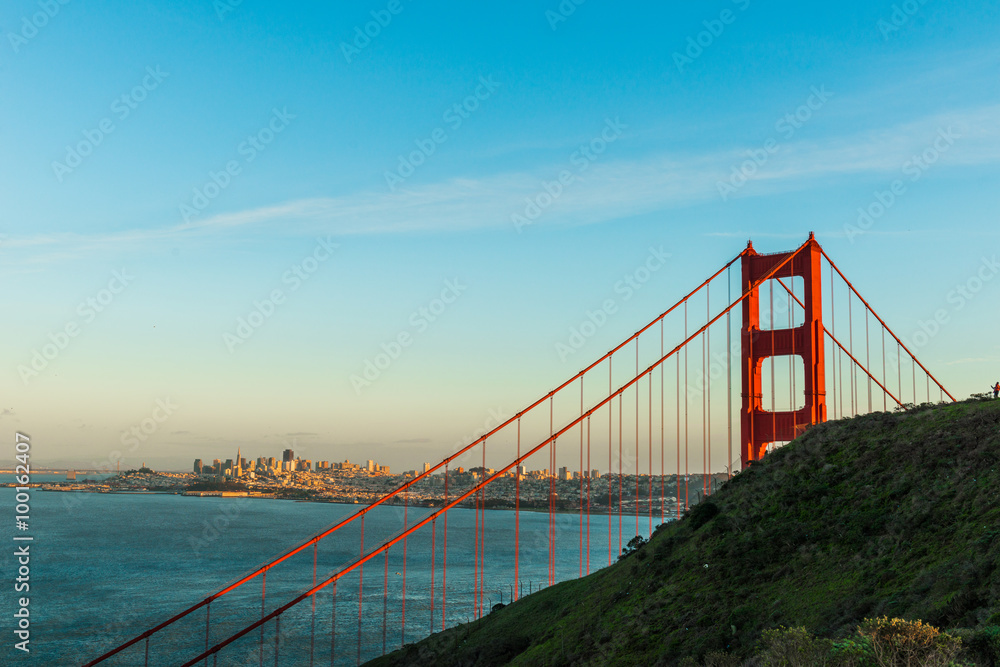 Sunset at Golden Gate Bridge, San Francisco Sunset at Golden Gate Bridge, San Francisco