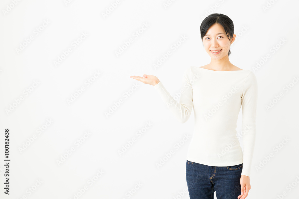 attractive asian woman isolated on white background attractive asian woman isolated on white background