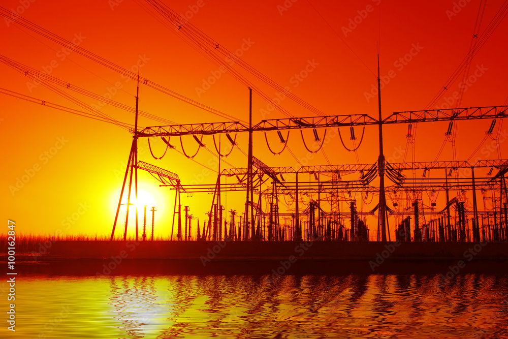 Substation silhouette