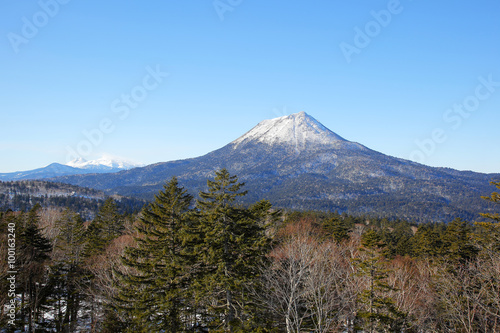                                           Mount Oakan Hokkaido Japan in winter