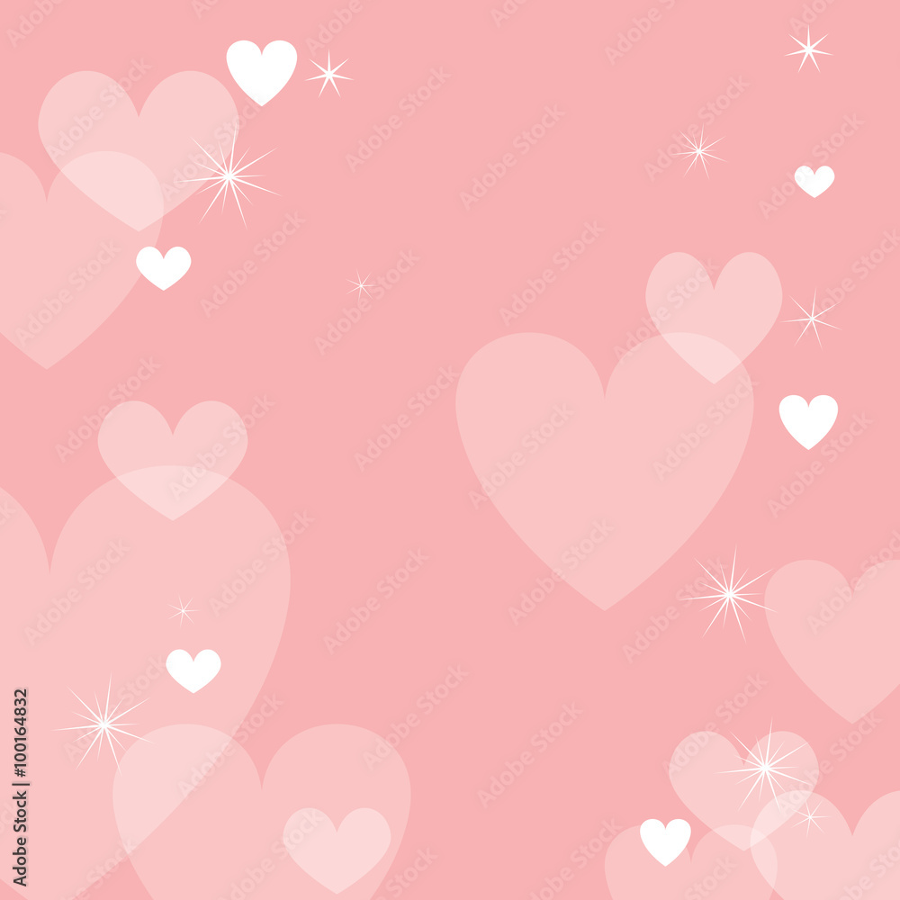 Vector of Valentine's day background with hearts