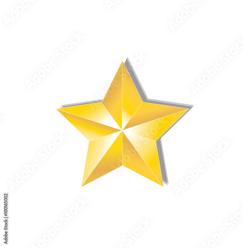 Vector of gold star