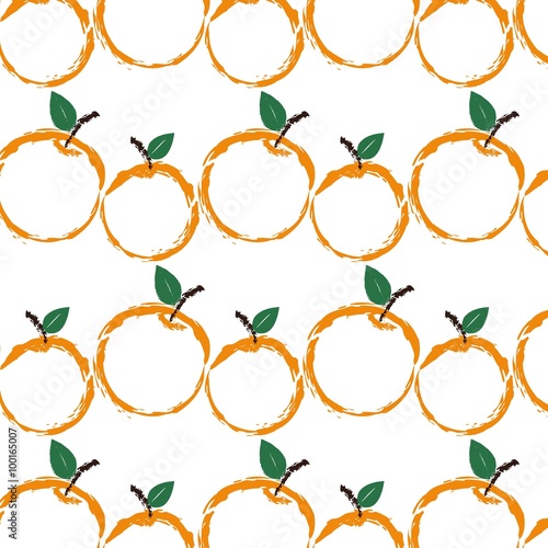 oranges line background