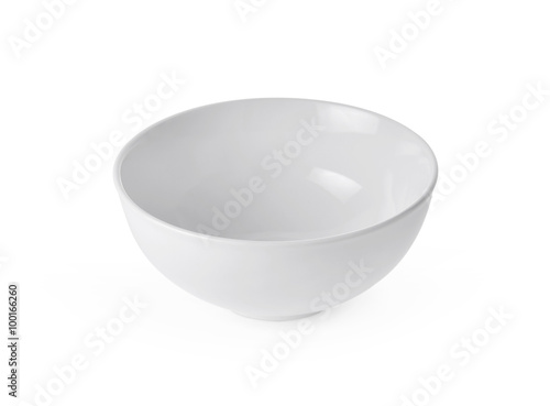 white bowl on white background