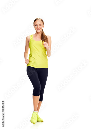 Runner woman full length