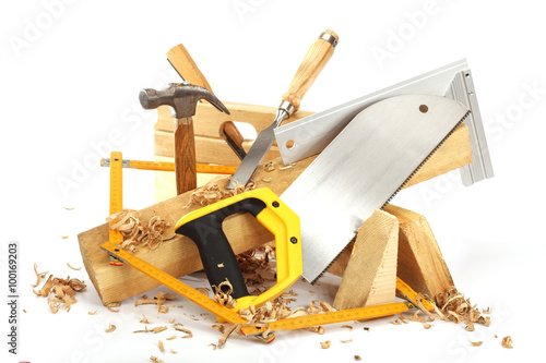 Wallpaper Mural carpenter's tools Torontodigital.ca